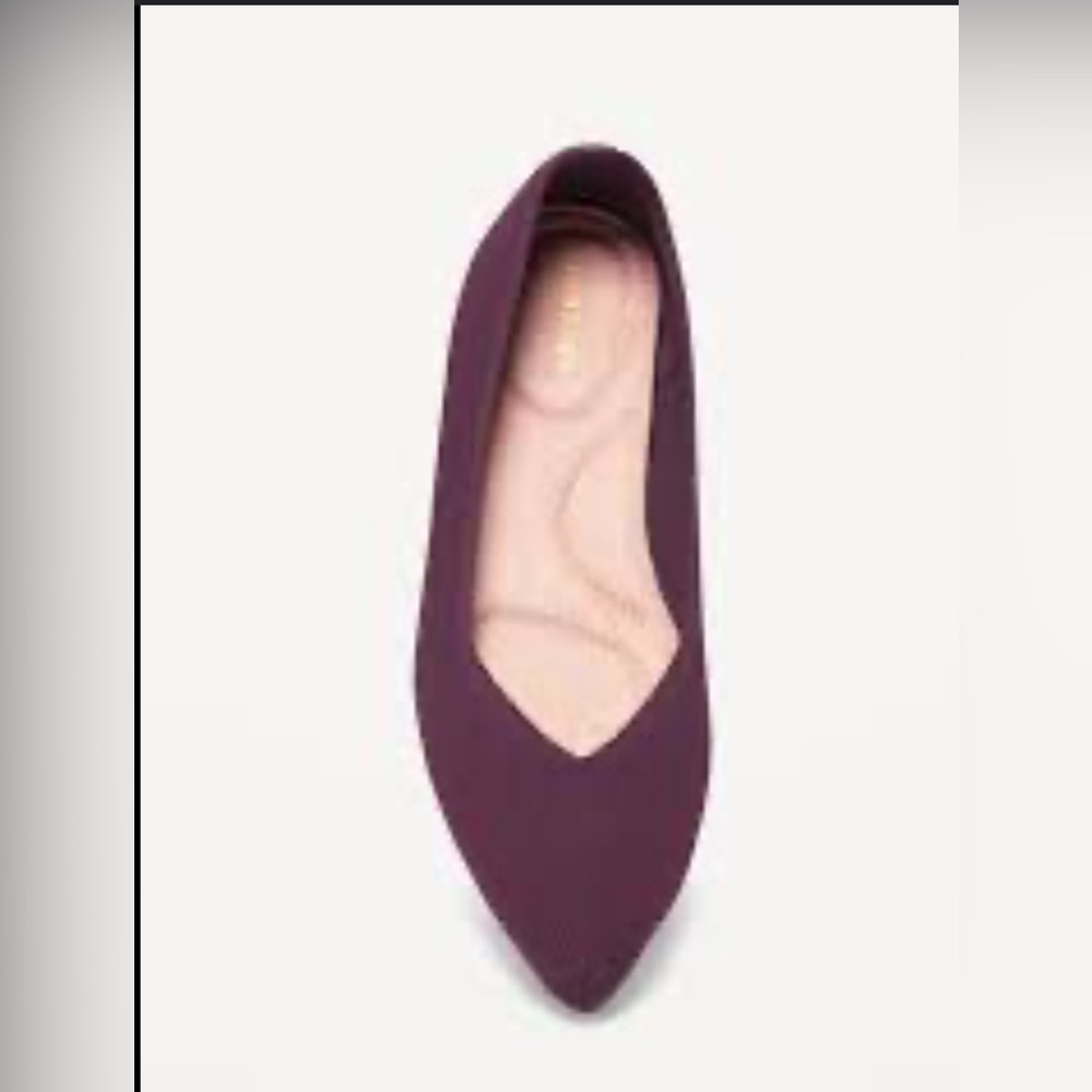 Old Navy flats Purple gold pointed-toe ballet knitted flats 10 two‎ pairs lot